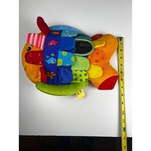 Melissa & Doug Flip Fish Soft Activity Toy Learn ABCs Mirror Textures